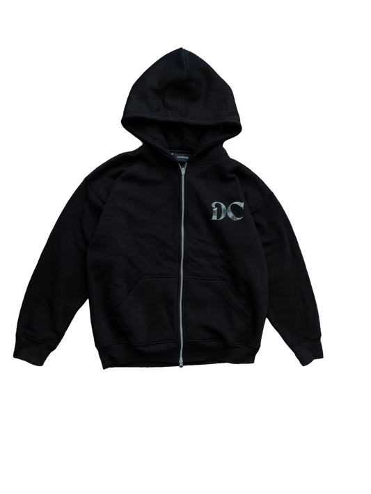 DECENCE CAMO HOODIE BLACK