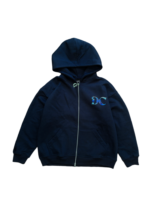 DECENCE CAMO HOODIE NAVY